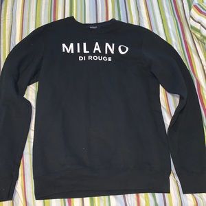 Milano di Rouge black crewneck
